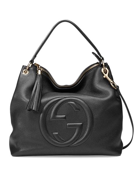 gucci soho hobo bag black|gucci hobo bag vintage.